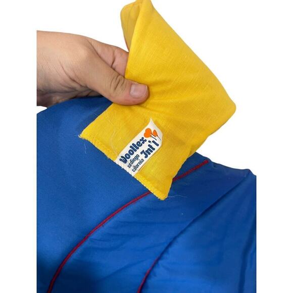 Vintage Wooltex Baby Nursery Decor Teacher Wall Hanging Train Engine Conductor - Picture 4 of 6